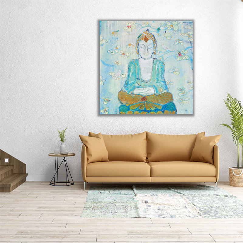 Bouddha - reproduction d'art sur toile, H 12 po x l 12 po