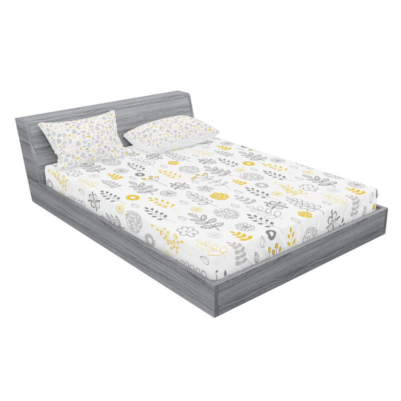 Nature Microfiber Floral Sheet Set