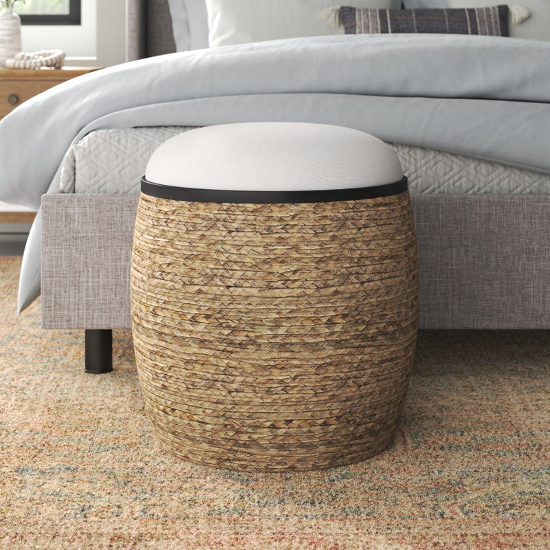 Solid + Manufactured Wood Accent Stool