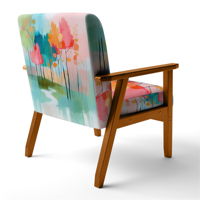 Chaise rembourrée Forest, Brown Square Arms