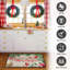 2 tapis de cuisine et tapis de Noël pour tapis de sol antidérapant Merry Christmas Kitchen Decor