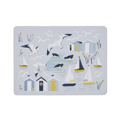 Seashore Block Print Rectangle Placemat