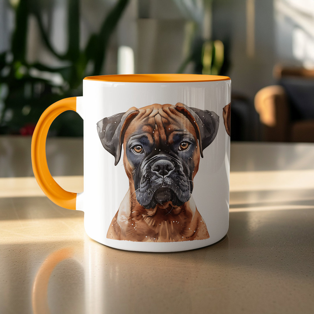 11oz Watercolour Dachshunds Design Coffee Mug