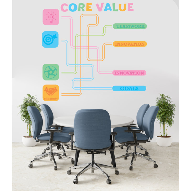 Autocollant mural Core Value, H 11 po x l 10 po