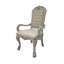 Chaise avec accoudoirs rembourrée blanc os Vianney Dresden (ensemble de 2)