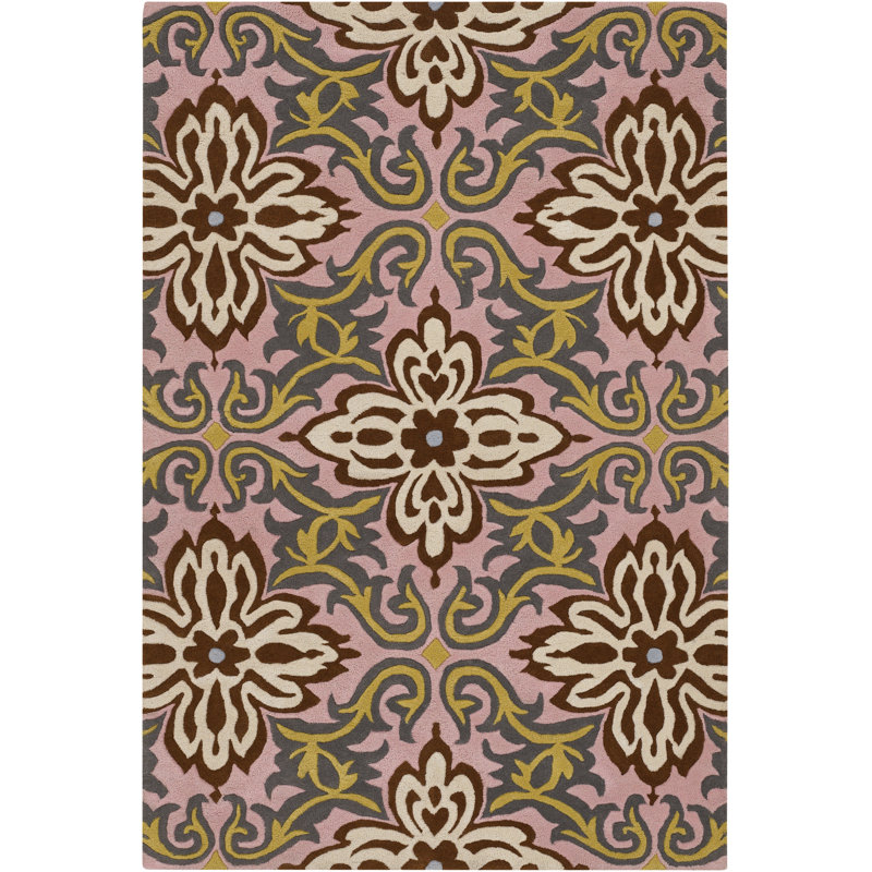Burchell Performance Wool Floral Indoor Rug, Rectangle 2' x 3'