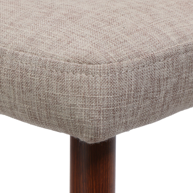 Chaise de salle à manger, chaise rembourrée, Blé / brun foncé
