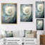 Nautilus perle bleue et blanche sur toile-97051208-97051209