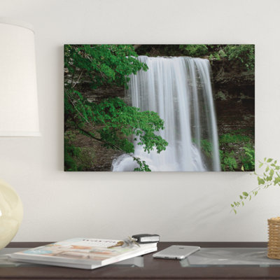 Cascading Waterfall In Jefferson National Forest, Virginia by Tim Fitzharris - Wrapped Canvas Gallery-Wrapped Canvas Giclée