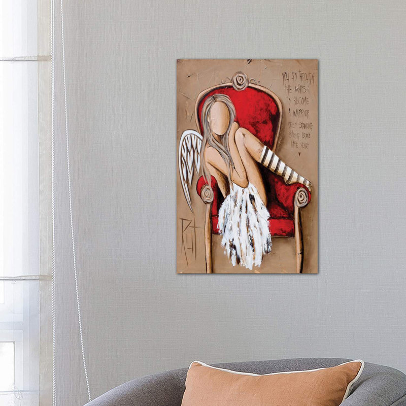 Strong and Brave - Wrapped Canvas Graphic Art Print, 66.04 cm H x 45.72 cm W x 3.175 cm D