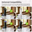 Contenant sous vide 12 pintes avec support, couvercle et manchon isolant, plus grand, noir onyx