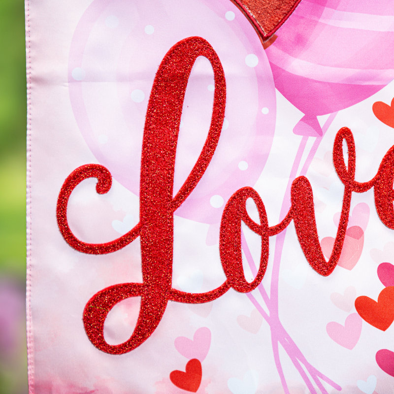 Applique de jardin valentine avec valentine