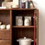 commode de rangement rétro en noyer-477750789