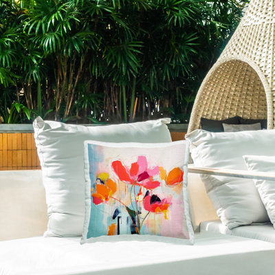 Housse et insert de coussin décoratif en polyester pour intérieur / extérieur Irena Orlov