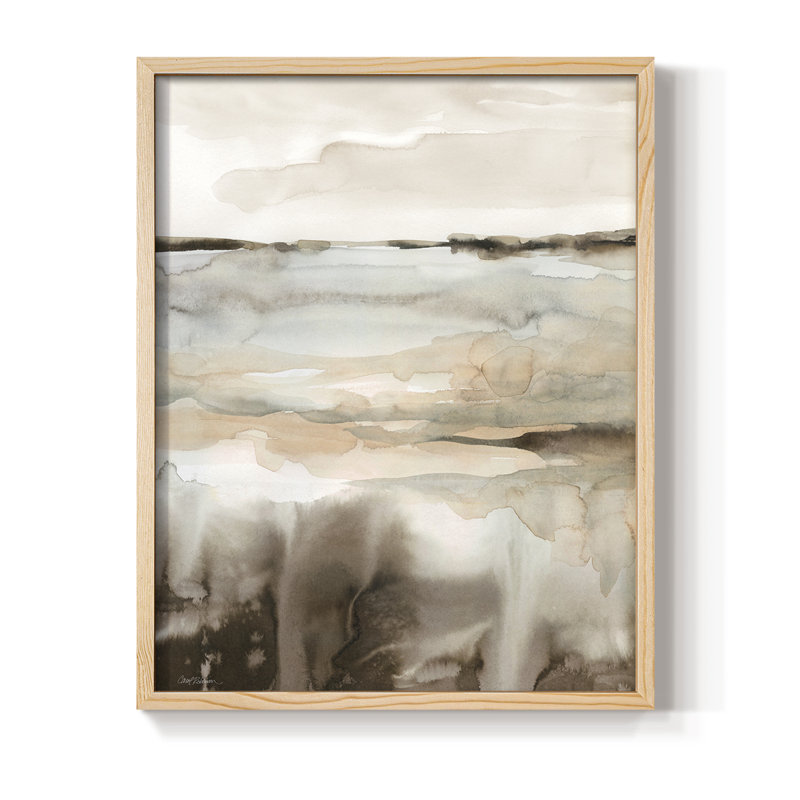Classic Field Framed Print - Solid Wood, Natural, 21" H x 17" W
