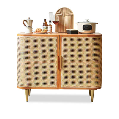 Modern Cherry Solid Wood Sideboard
