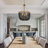 Boho Rustic 3-Light Black Bead Pendant Lighting