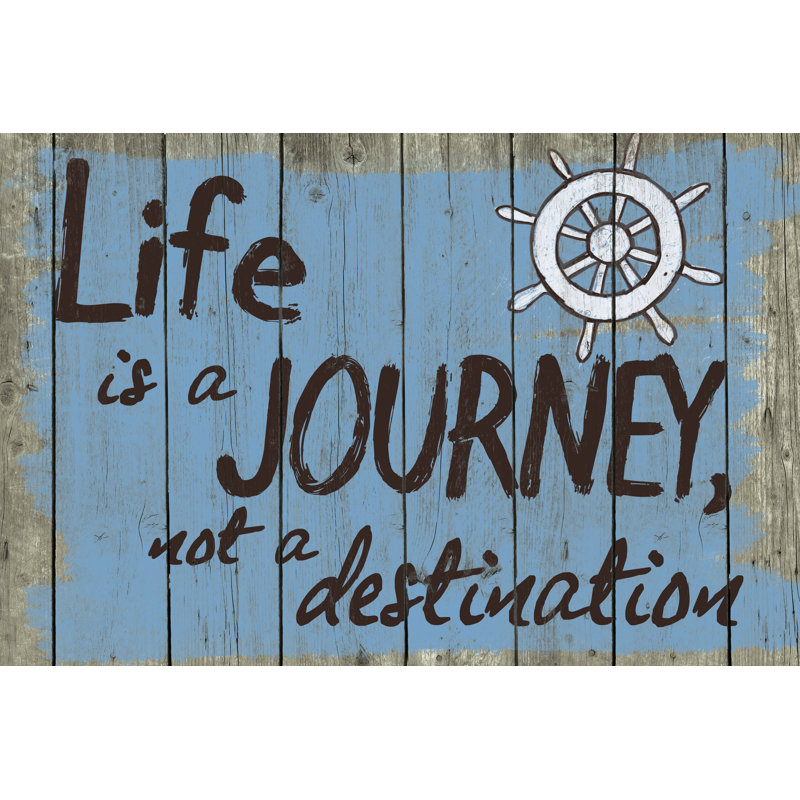 Journey Wood Painted - Wrapped Canvas Print, 61cm H x 91cm W x 3.8cm D