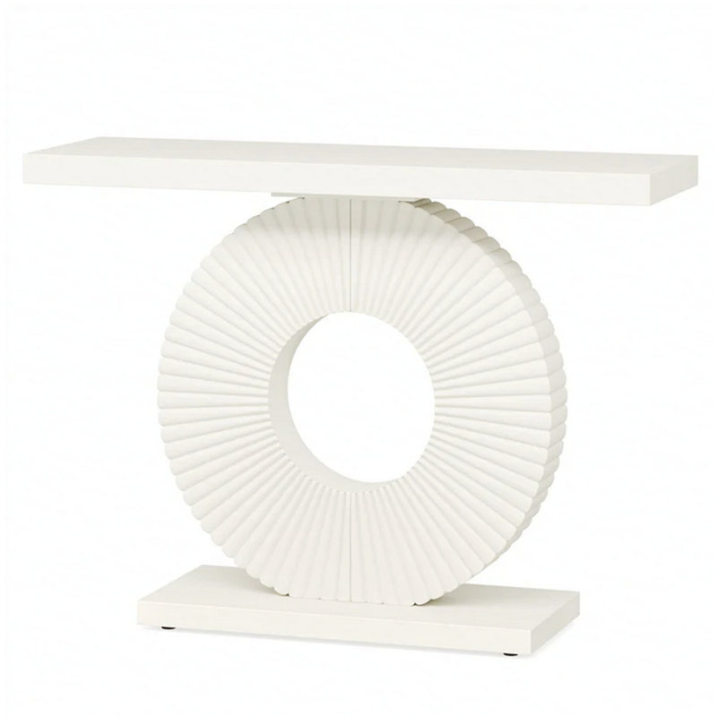 Elegant Sturdy Entryway Console Hall Table | Gift Idea, White