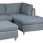 Ensemble de canapé modulaire contemporain en acier Dorris 5X
