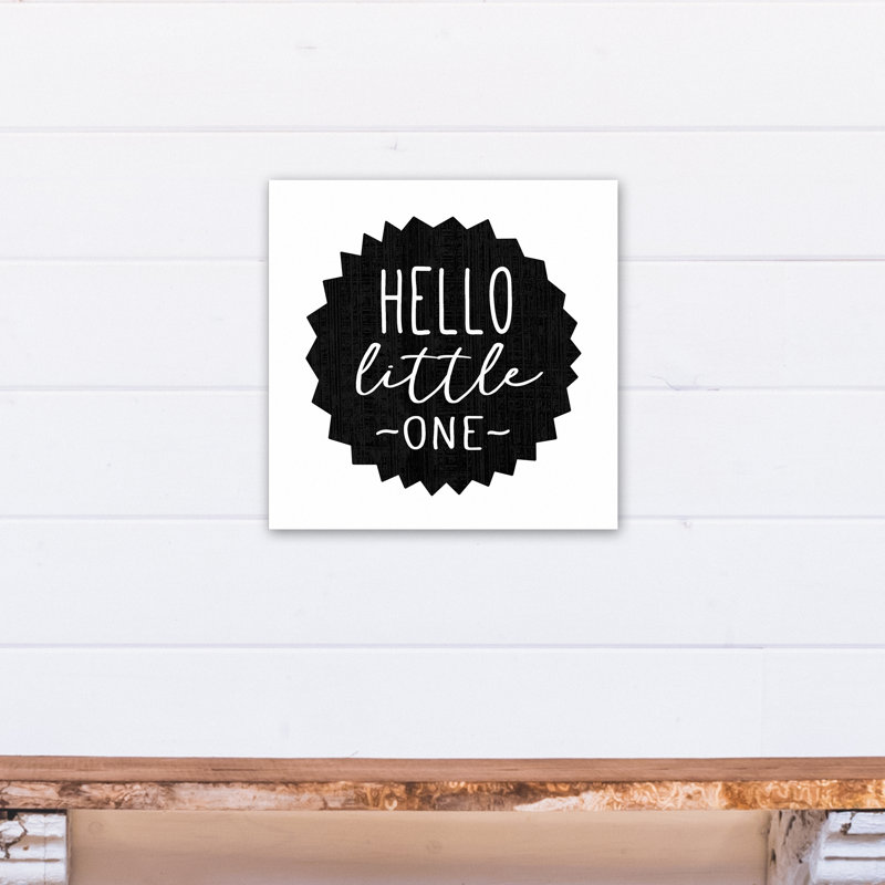 Art sur toile hello little one Macomber, Toile tendue, H 16 po x l 16 po x P 1,25 po