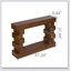 Console géométrique empilable en bois