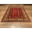 Tapis en laine et coton rouge noué à la main Original