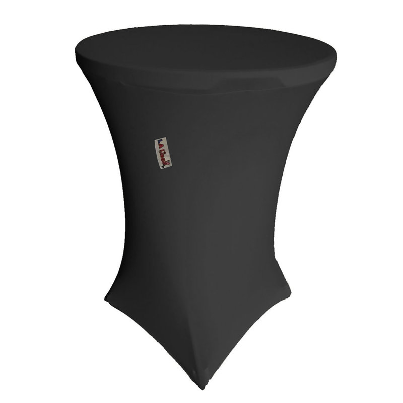 Round Tablecloth, Black, 32" R x 42" H