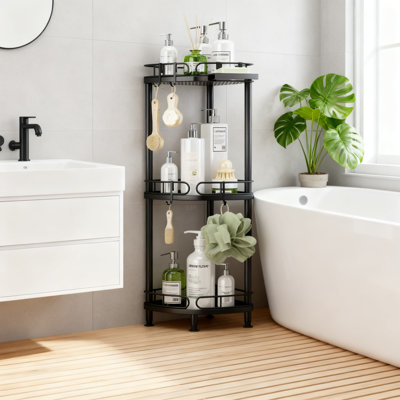 Corner Shower Caddy Stand 3-Tier Rust-Proof Stainless Steel Bathroom Shelf Organizer