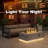 12.6’’ H X 42’’ W Metal Propane Outdoor Gas Fire Pit Table With Golden Light-966365573