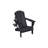 Folding Adirondack Chair with Side Table, 3-Piece Adirondack Chair Set with Wood Texture, (includes 2 Chairs and 1 Table)-553575434
