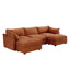 Canapé modulaire confortable en chenille de style moderne et luxueux