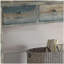 Commode verticale 3 tiroirs Vintage gris et bleu vert
