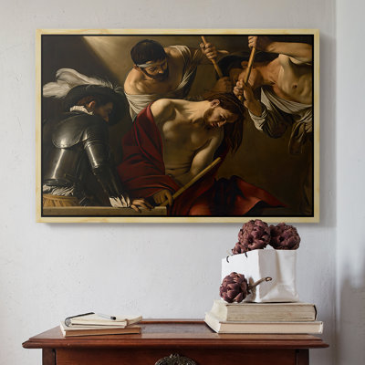 Le couronnement d'épines (version de Vienne), v. 1602-1604 - Caravage - Toile tendue avec châssis Caravage