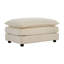 Canapé modulaire haut avec 2 places et repose-pieds, confortable et confortable 2 repose-pieds en chenille beige
