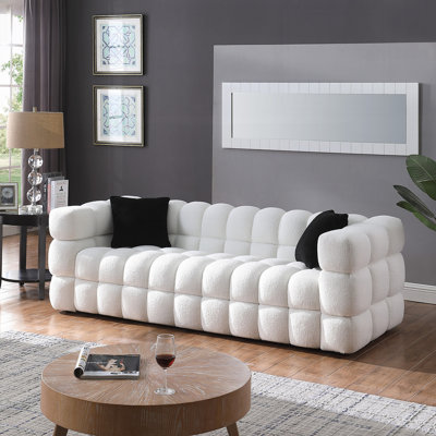 Upholstered " Boucle Sofa