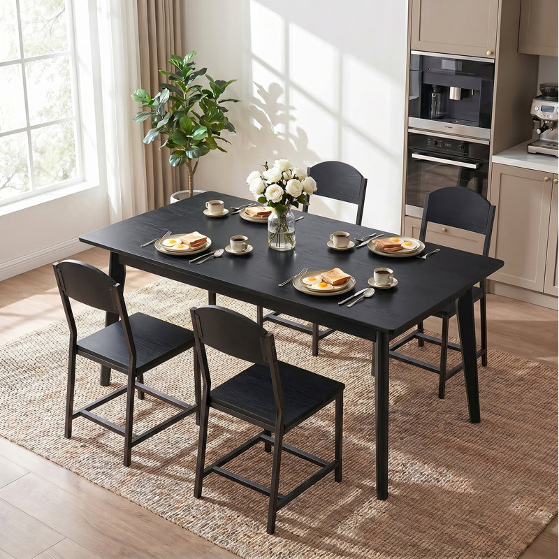 Chaise d'appoint de salle à manger Archy, 4, Black