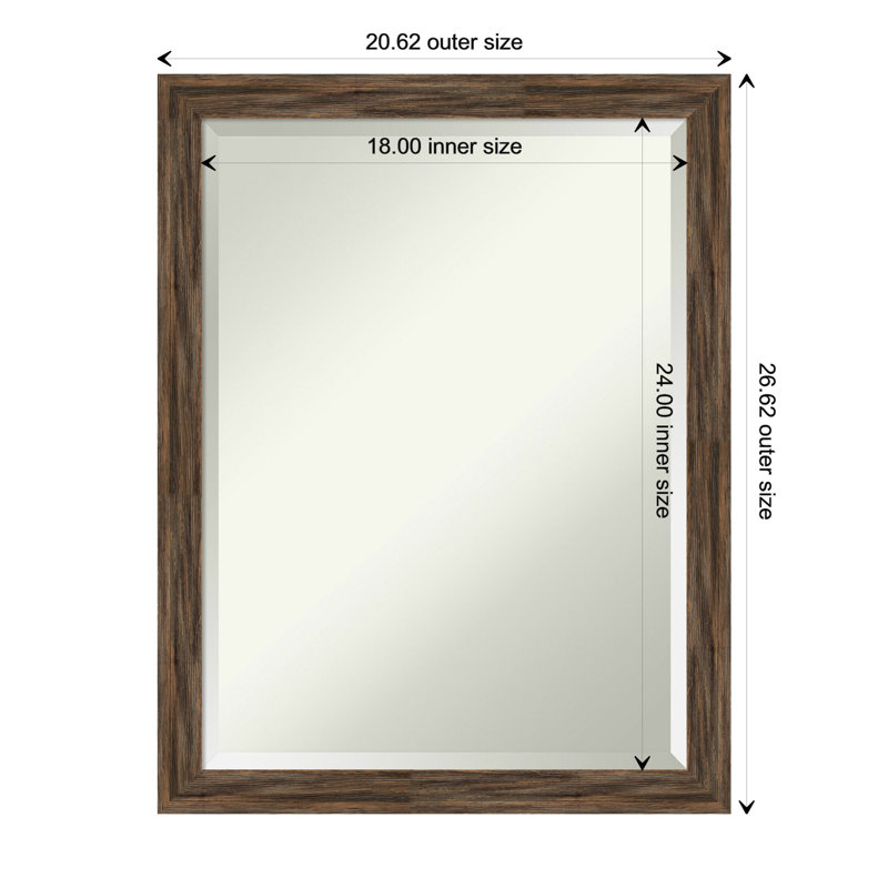 Dunaghy Flat Mirror, 26.62" x 20.62"