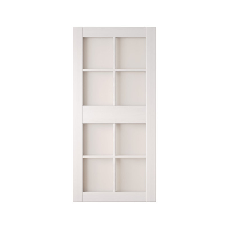 Porte de grange en verre non assemblé et fini de 36 po x 84 po Homacer de 36 po x 84 po Homacer, usage intérieur seulement
