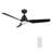 52" Wini 3 - Blade LED Smart Standard Ceiling Fan with Remote Control and Light Kit Included.-1376684429