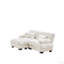 Canapé modulaire Cloud Couch pour le salon, canapé 2 places en chenille avec 2 coussins lombaires et 2 coussins décoratifs, canapé rembourré à accoudoirs larges avec repose-pieds convertible (modulaire)-482872745