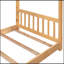 Lit plateforme simple avec tête et pied de lit-524832861
