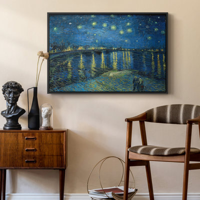 Starry Night Over the Rhône, 1888-Vincent van Gogh-Framed Gallery Wrapped Canvas