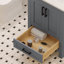 Meuble-lavabo simple 24 po avec plateau en quartz blanc Rooh-101808822-101808823
