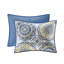 Courtepointe réversible avec coussins décoratifs - Motif médaillon lavable 100% microfibre lavable-119448515-119448516