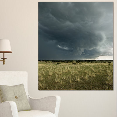 " Rainy Cloud Over Green Pasture "