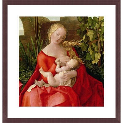 Vierge à l'enfant «Madonna with the Iris» par Albrecht Dürer, impression giclée encadrée