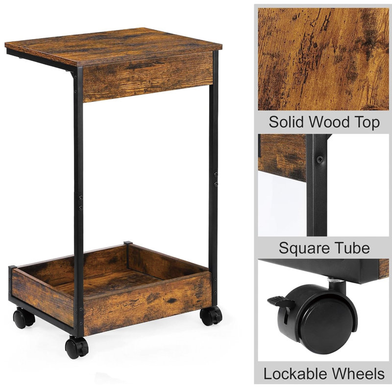 Ensemble de tables de bout à roulettes