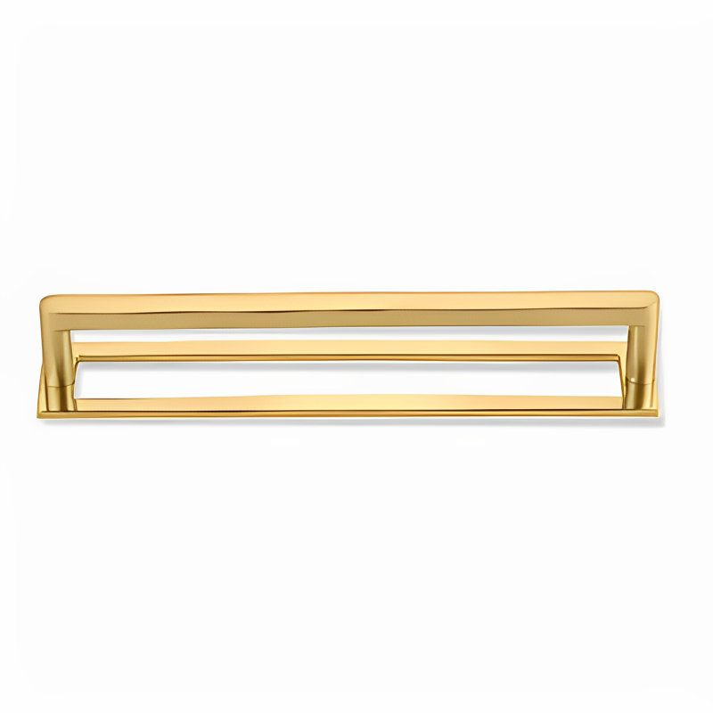 12 Poignée barre 3 3/5 po, Laiton brossé