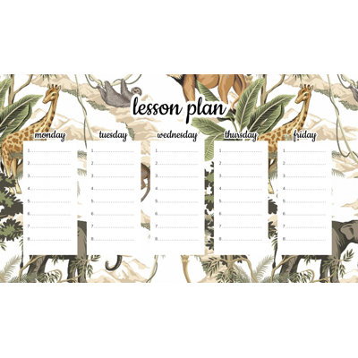 Magnetic Lesson Plan Exotic Safari